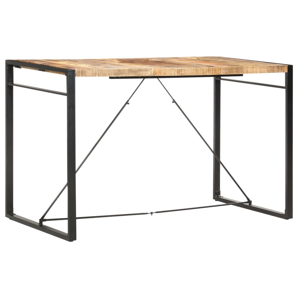 Mesa alta de cocina de madera maciza de acacia 180x70x107 cm