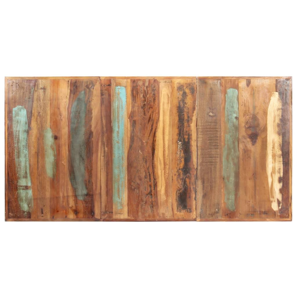Mesa de comedor de madera maciza reciclada 180x90x76 cm