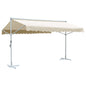 Toldo de pie independiente color crema 500x300 cm