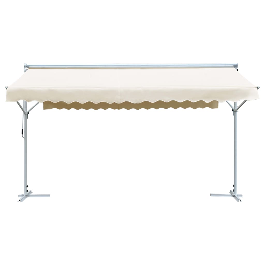 Toldo de pie independiente color crema 500x300 cm