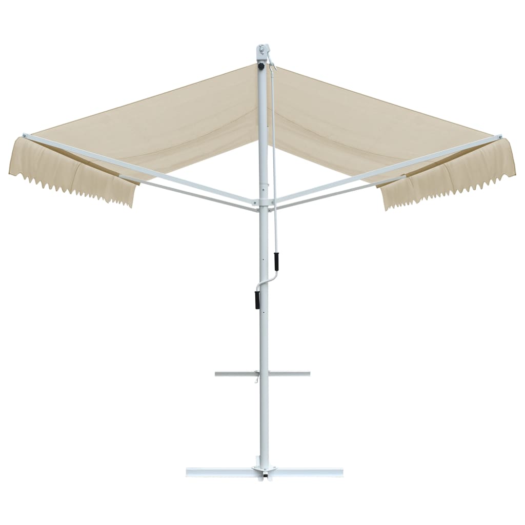 Toldo de pie independiente color crema 500x300 cm