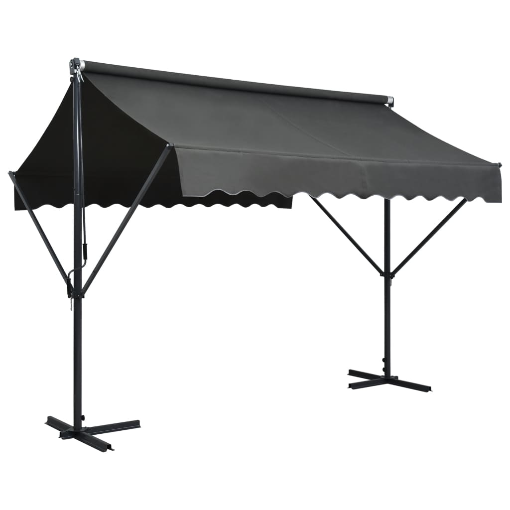 Freestanding cream awning 500x300 cm