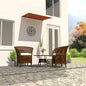 Toldo retrátil 150x150 cm amarelo e branco