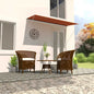 Toldo retrátil 150x150 cm amarelo e branco