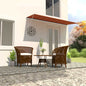 Toldo retrátil 150x150 cm amarelo e branco