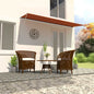 Toldo retrátil 150x150 cm amarelo e branco