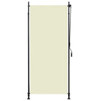 Estor enrollable de exterior color crema 100x270 cm
