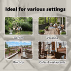 Estor enrollable de exterior color crema 100x270 cm