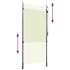 Estor enrollable de exterior color crema 100x270 cm