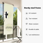 Estor enrollable de exterior color crema 100x270 cm