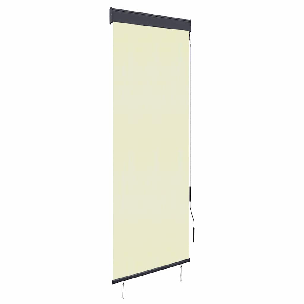 Estore de enrolar para exterior amarelo e azul 100x250 cm