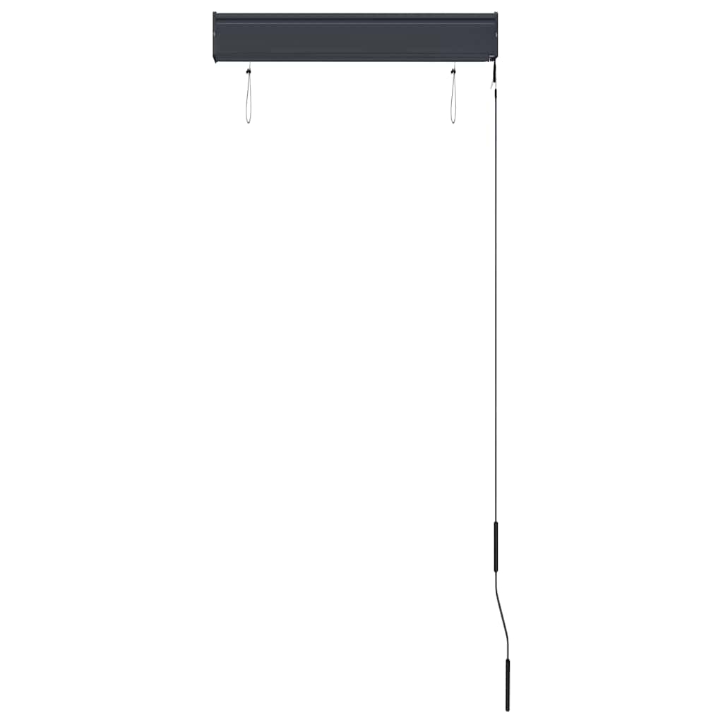 Estor enrollable de exterior naranja y marrón 60x250 cm