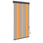 Estor enrollable de exterior amarillo y azul 100x250 cm