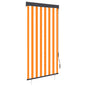 Estor enrollable de exterior amarillo y azul 100x250 cm