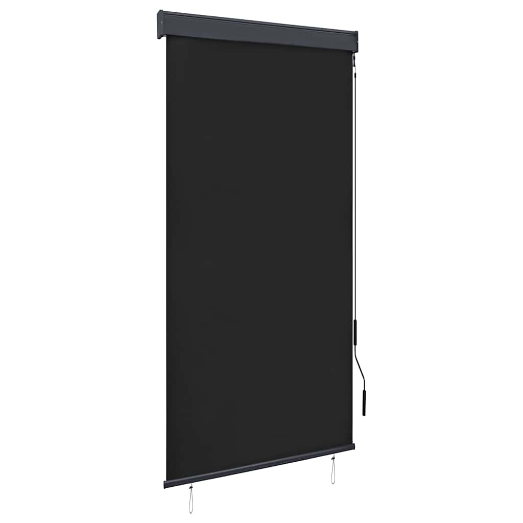 Estore de enrolar para exterior amarelo e azul 100x250 cm