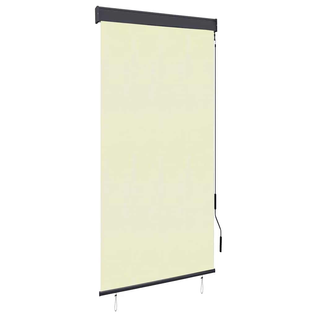 Estore de enrolar para exterior amarelo e azul 100x250 cm
