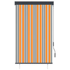 Estor enrollable de exterior amarillo y azul 100x250 cm