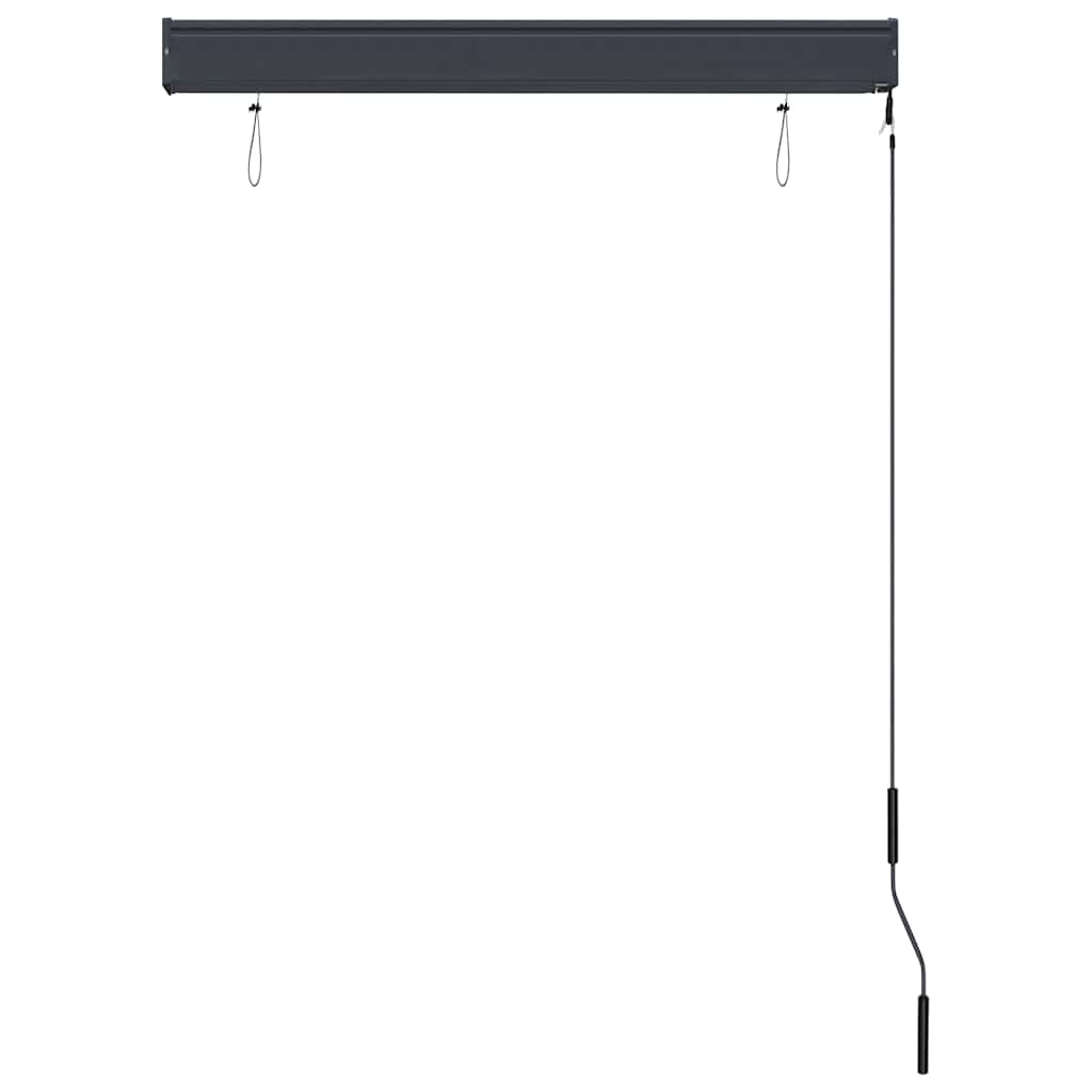 Estor enrollable de exterior amarillo y azul 100x250 cm