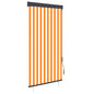 Estor enrollable de exterior amarillo y azul 100x250 cm