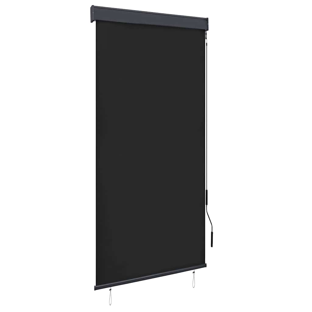 Estore de enrolar para exterior amarelo e azul 100x250 cm