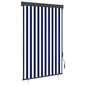 Estor enrollable de exterior amarillo y azul 100x250 cm