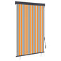 Estor enrollable de exterior amarillo y azul 100x250 cm