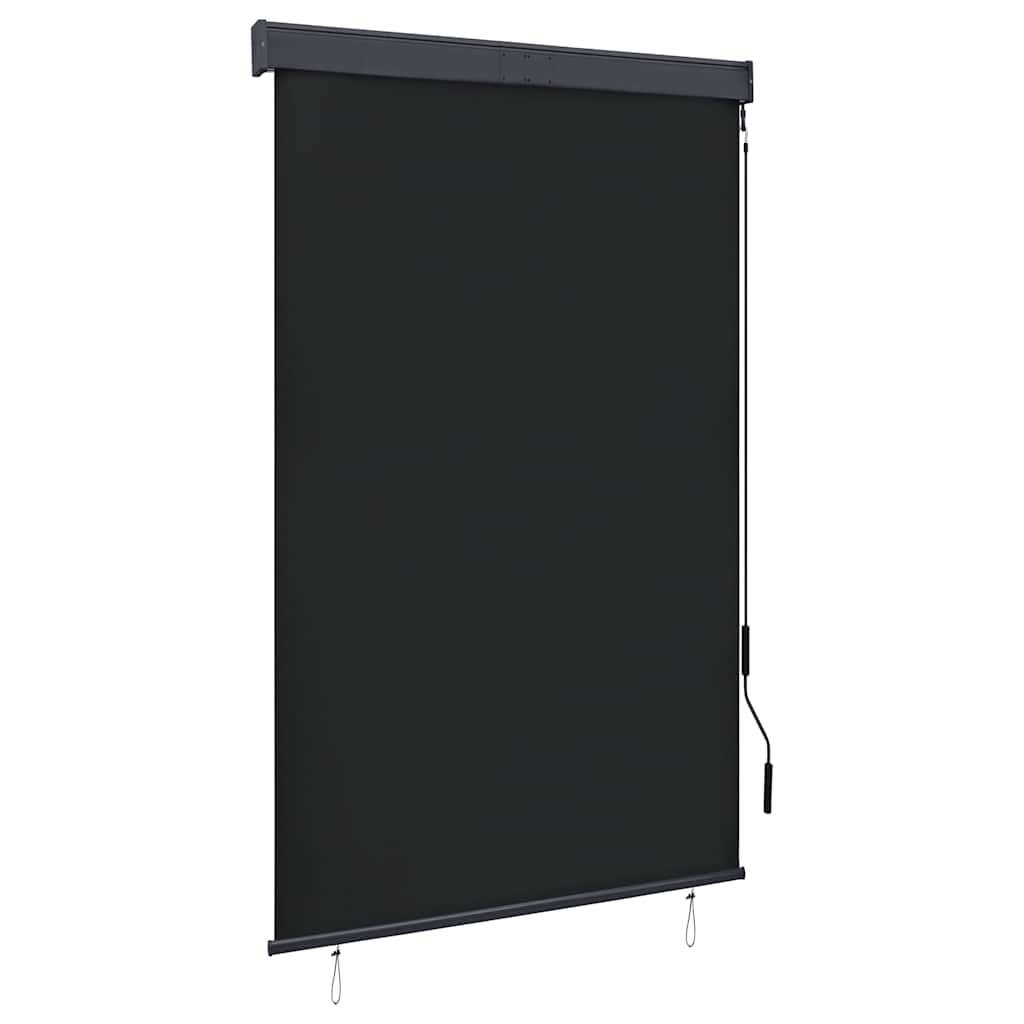 Estore de enrolar para exterior amarelo e azul 100x250 cm