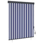Estor enrollable de exterior amarillo y azul 100x250 cm