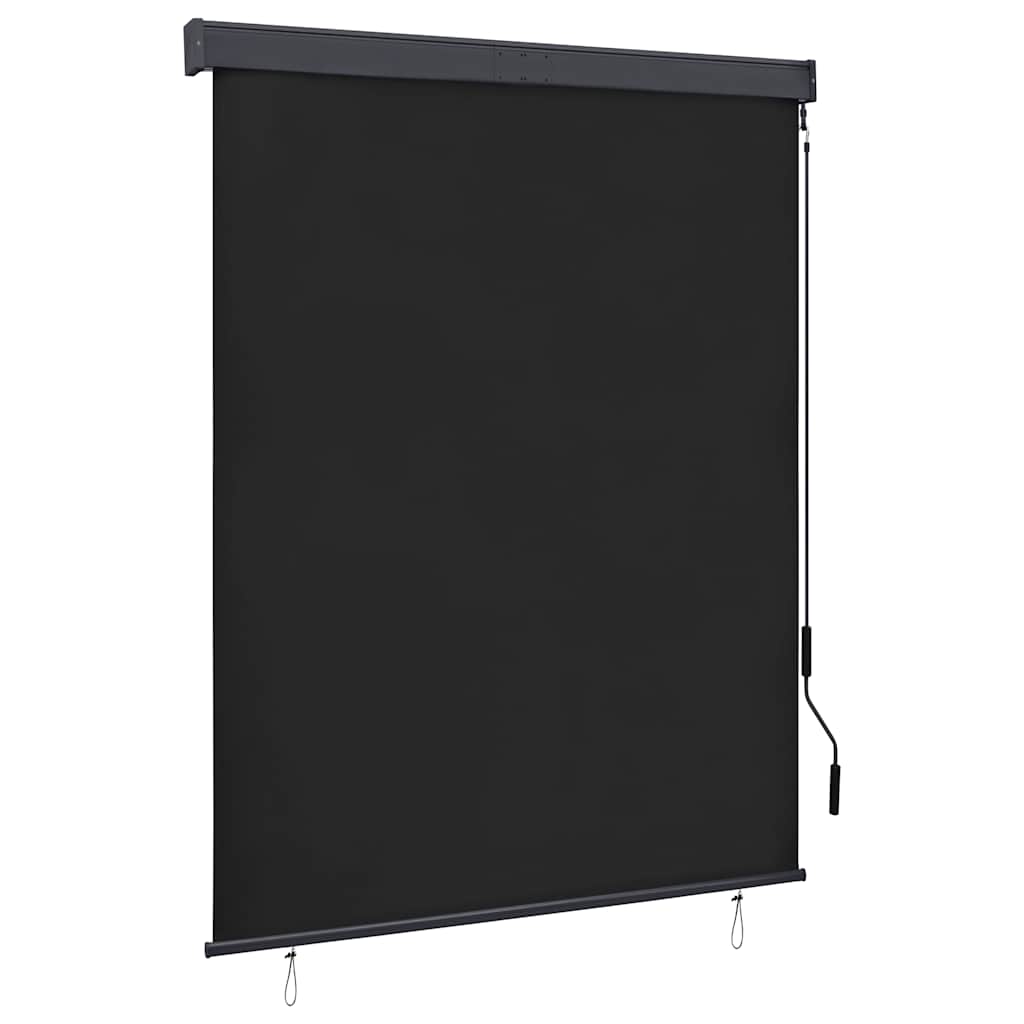 Estore de enrolar para exterior amarelo e azul 100x250 cm