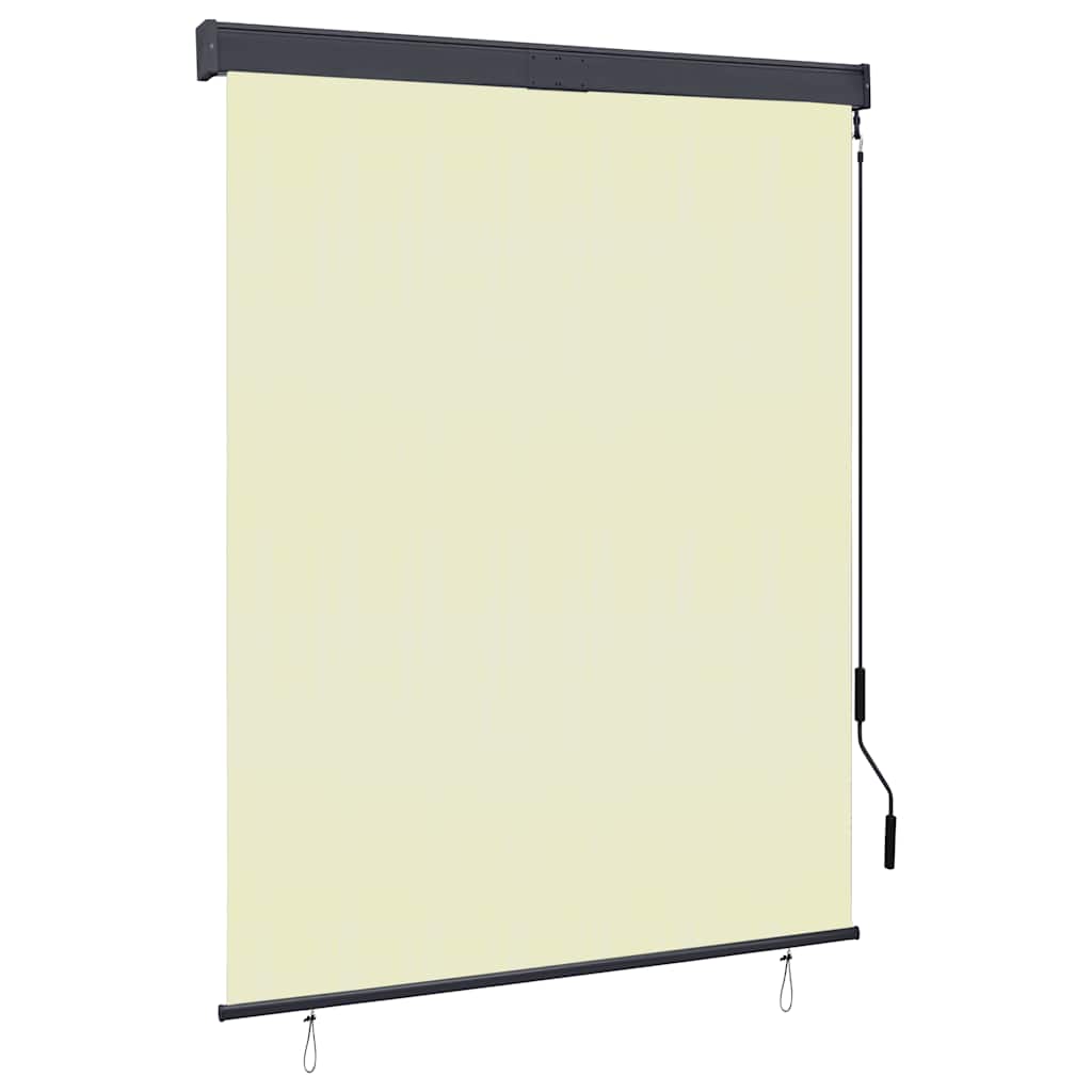 Estore de enrolar para exterior amarelo e azul 100x250 cm