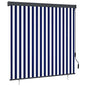 Estor enrollable de exterior amarillo y azul 100x250 cm