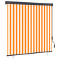 Estor enrollable de exterior amarillo y azul 100x250 cm