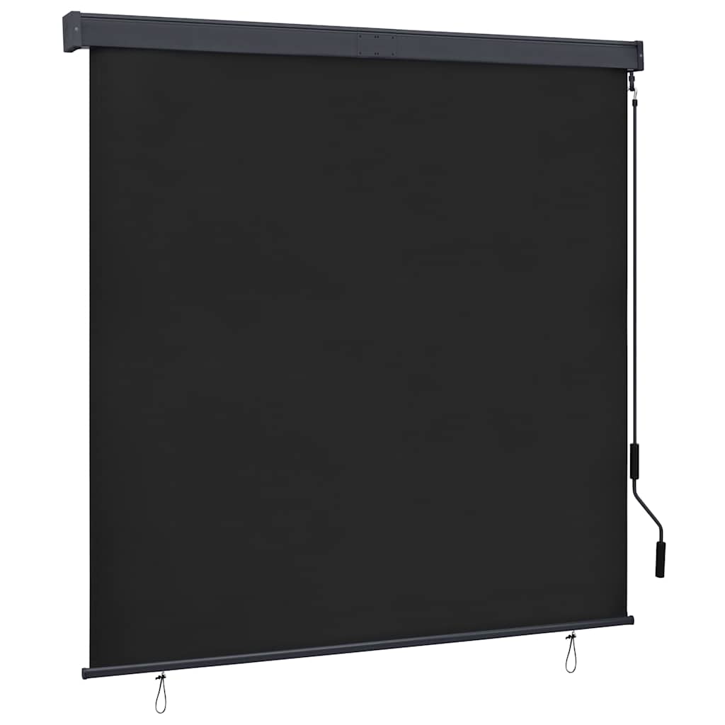 Estore de enrolar para exterior amarelo e azul 100x250 cm