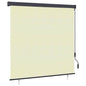 Estor enrollable de exterior amarillo y azul 100x250 cm