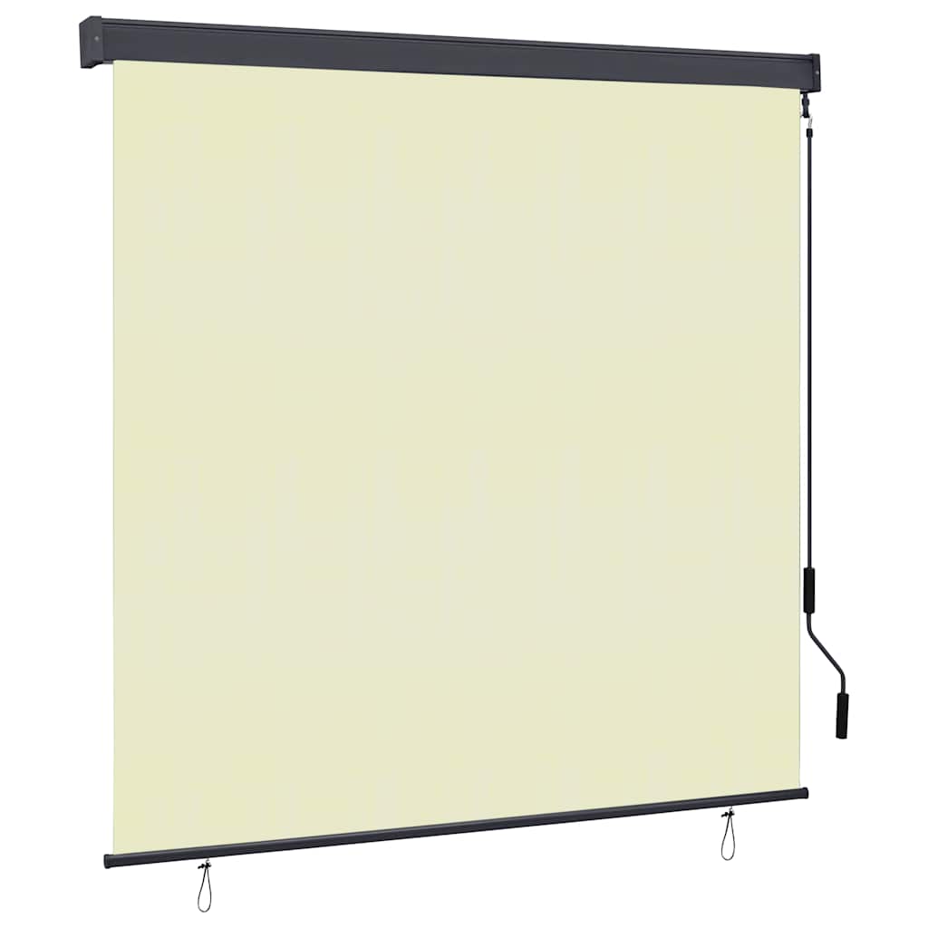 Estore de enrolar para exterior amarelo e azul 100x250 cm