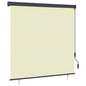 Estor enrollable de exterior amarillo y azul 100x250 cm