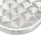 Juego de comedor para jardín 5 piezas de aluminio plateado