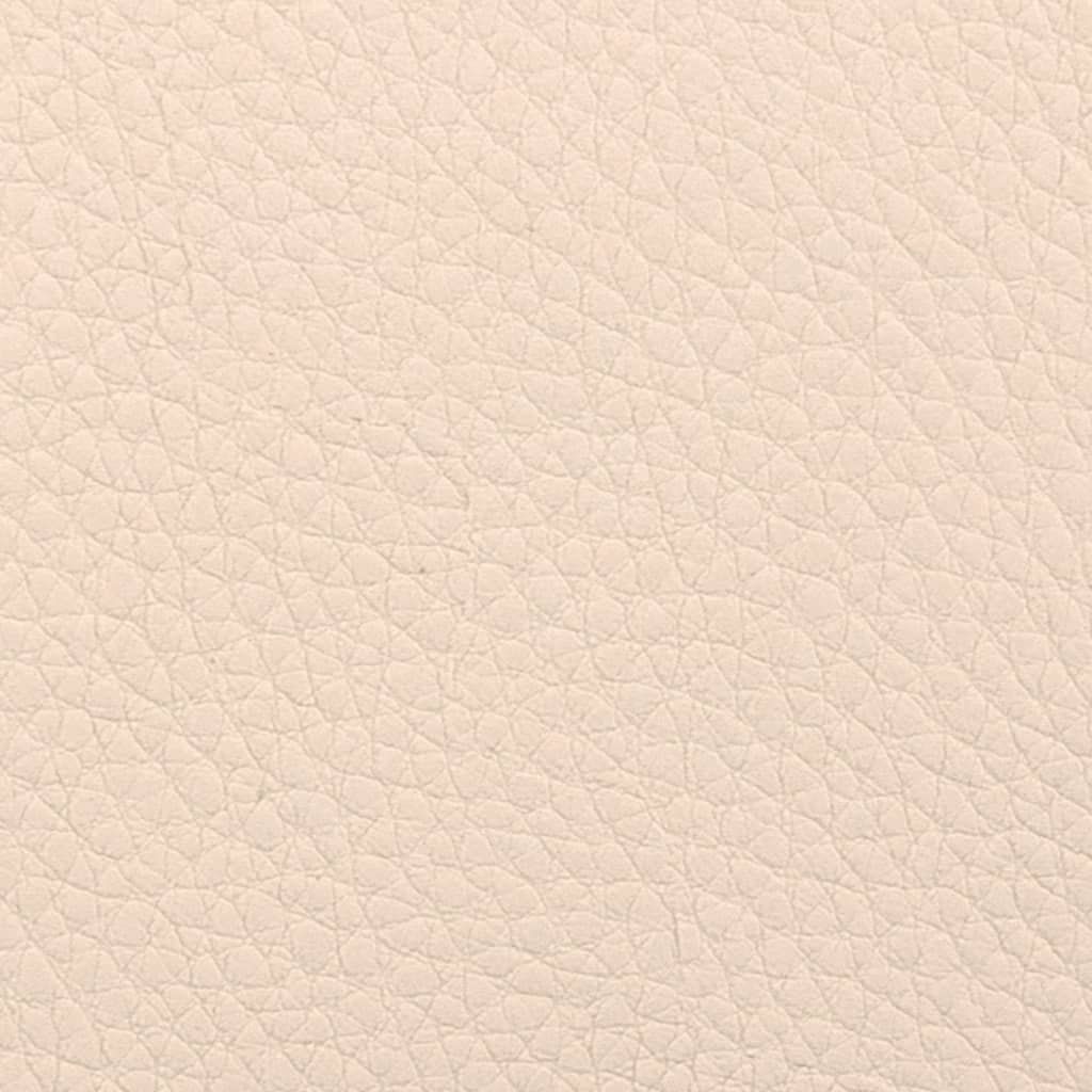 Sillas de comedor 2 unidades cuero sintético crema