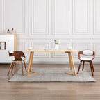 Sillas comedor giratorias 2 uds madera curvada tela gris taupe