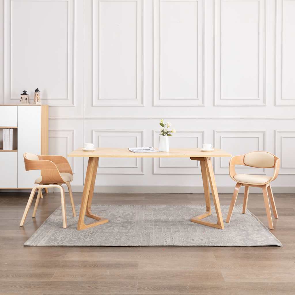 Sillas comedor giratorias 2 uds madera curvada tela gris taupe