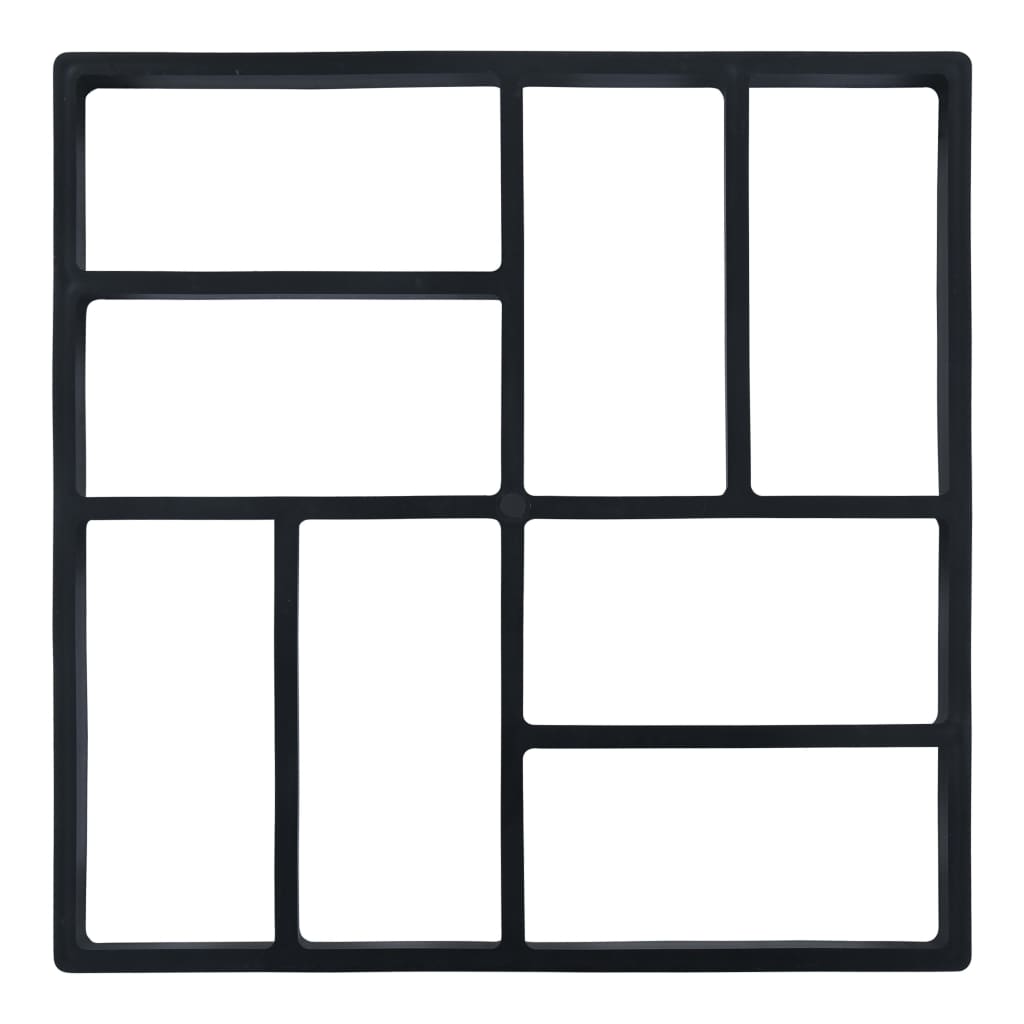 Moldes para pavimento 2 unidades plástico 40x40x4 cm