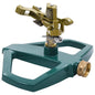 Aspersor rotativo de metal verde 21x22x13 cm