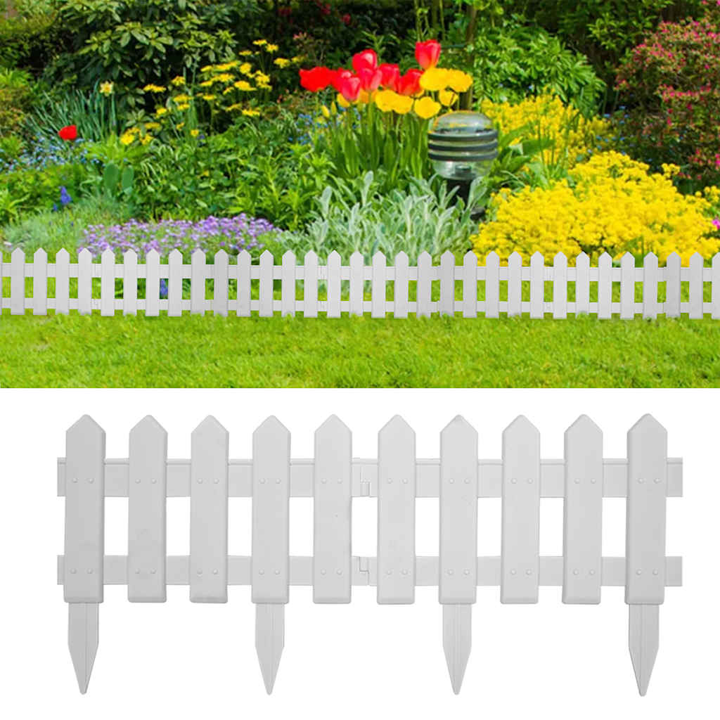 Garden Edging 10 units PP green 65x15 cm