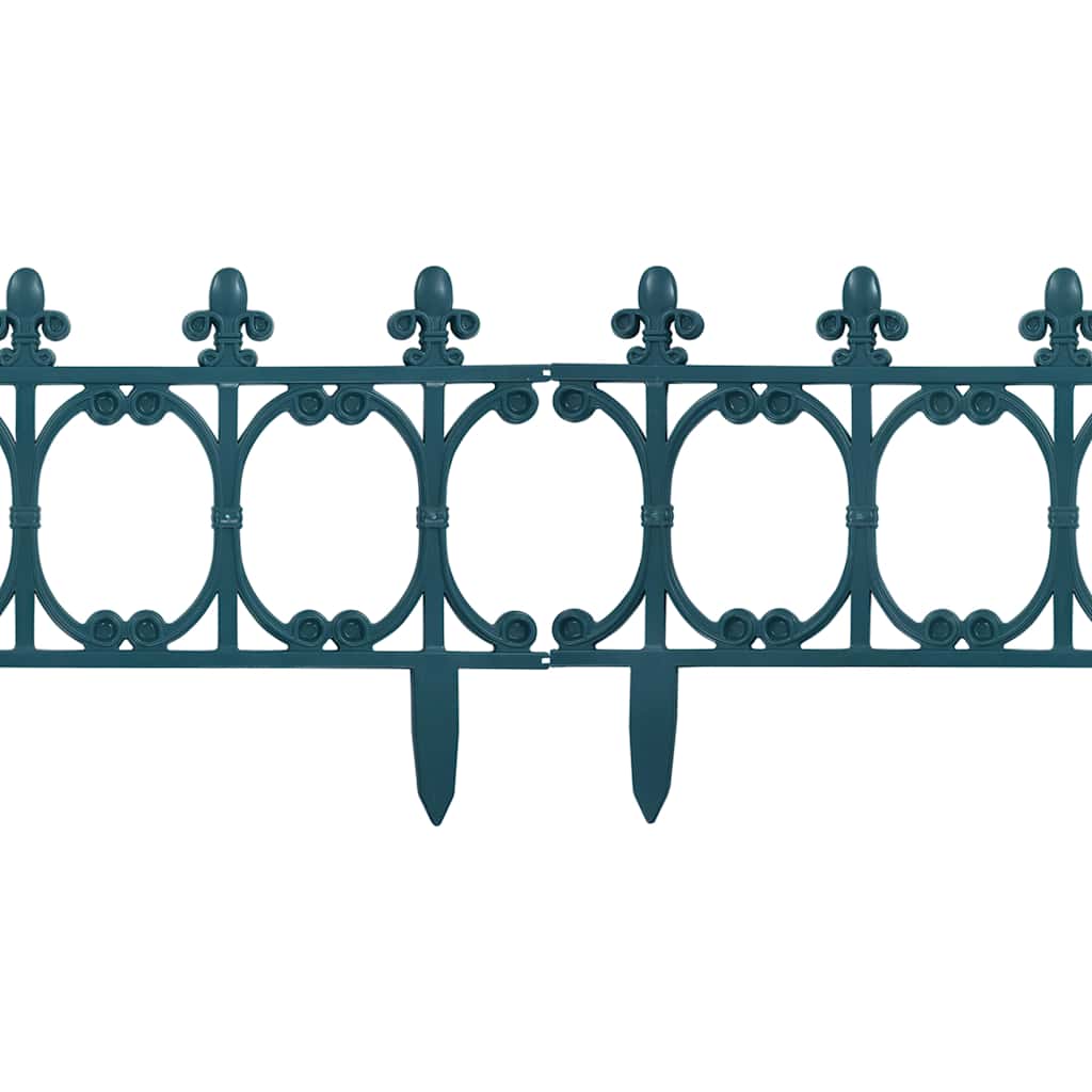 Garden Edging 16 pcs PP green 10 m