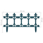Garden Edging 16 pcs PP green 10 m