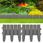 Garden edging 36 units PP grey 10 m