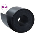 Borde de jardín PE negro 10 m 15 cm