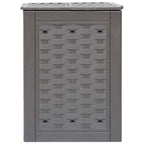 Compostador de jardín 2 uds plástico ratán 60x60x83 cm 600 L