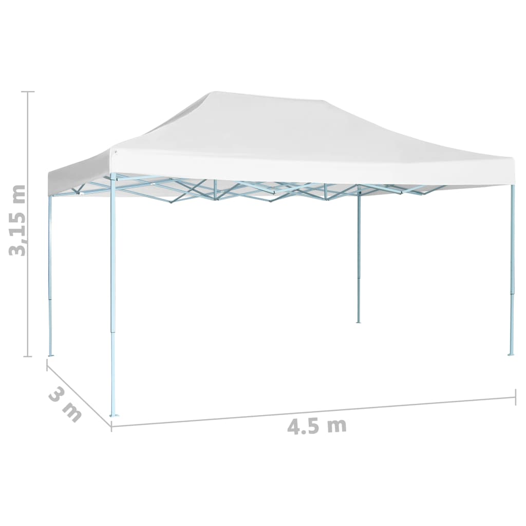 Carpa para celebraciones plegable blanco 3x4,5 m