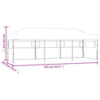 Carpa de fiestas pop-up plegable con 5 paredes blanco 3x9 m